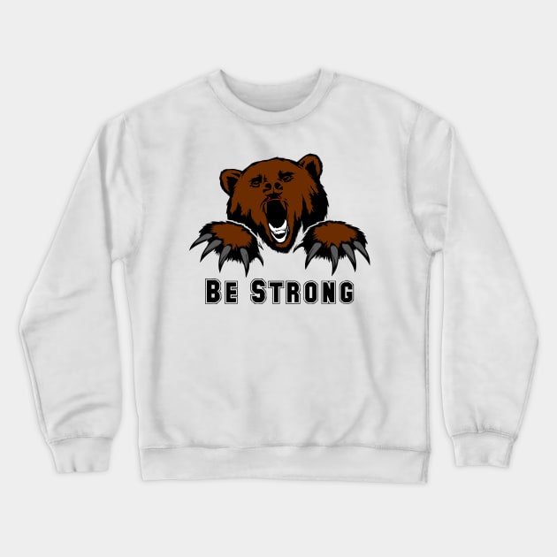 Brown Bear Crewneck Sweatshirt by Right-Fit27